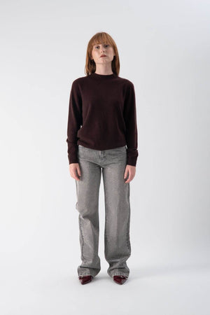 Maglione a mezzo collo in misto cashmere - MND™