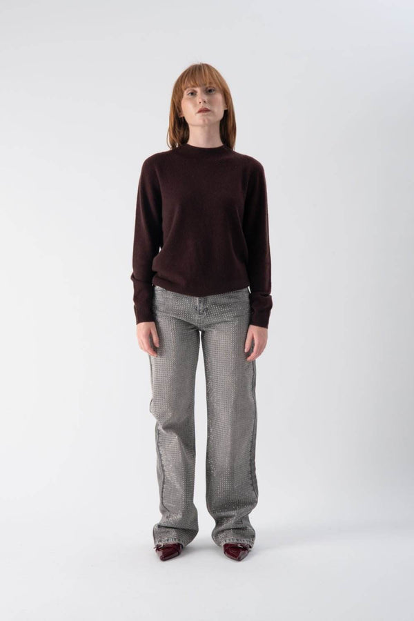 Maglione a mezzo collo in misto cashmere - MND™