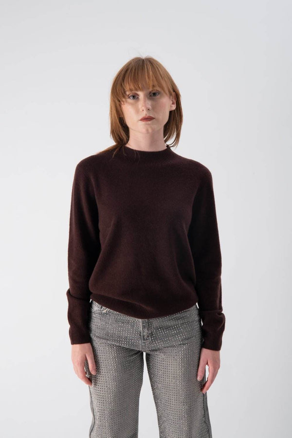 Maglione a mezzo collo in misto cashmere - MND™