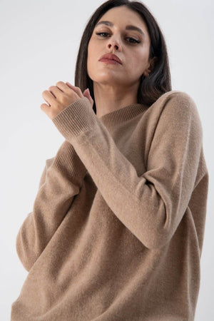 Maglione a mezzo collo in misto cashmere - MND™