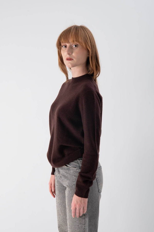 Maglione a mezzo collo in misto cashmere - MND™