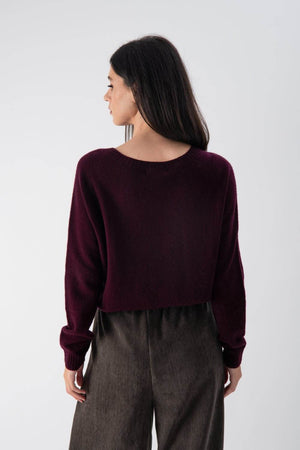 Maglione con fondo stondato in misto cashmere - MND™