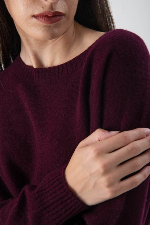 Maglione con fondo stondato in misto cashmere - MND™