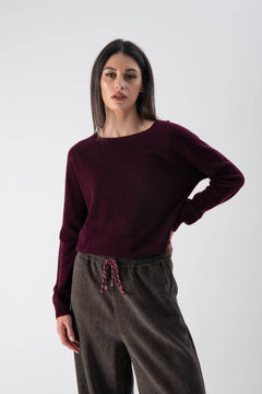 Maglione con fondo stondato in misto cashmere - MND™
