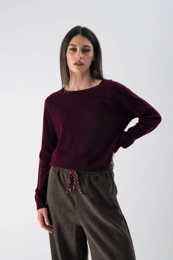 Maglione con fondo stondato in misto cashmere - MND™