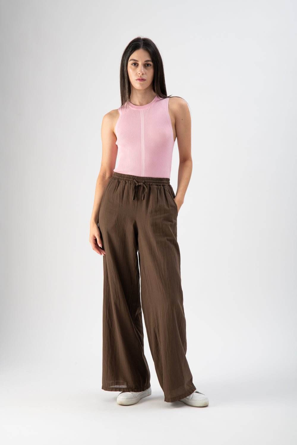 Top cropped a costine rosa - MND™