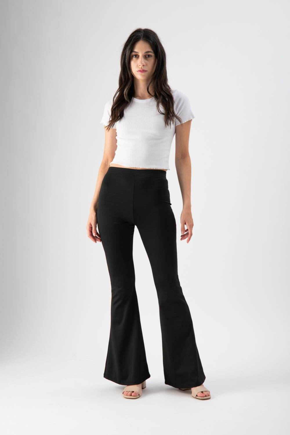 Pantalone flare a vita alta - MND™