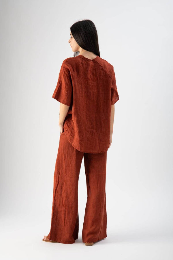 Pantalone in lino ampi - MND™