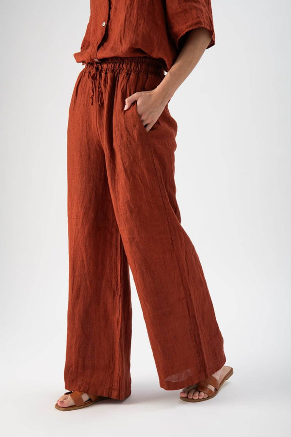 Pantalone in lino ampi - MND™