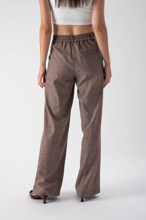 Pantalone regular fit con motivo a quadri - MND™