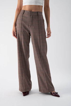 Pantalone regular fit con motivo a quadri - MND™