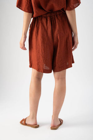 Shorts in lino con coulisse - MND™