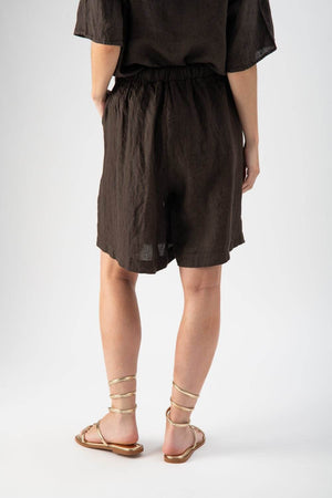 Shorts in lino con coulisse - MND™