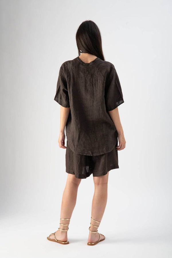 Shorts in lino con coulisse - MND™