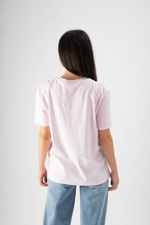 T-shirt basic in cotone rosa - MND™