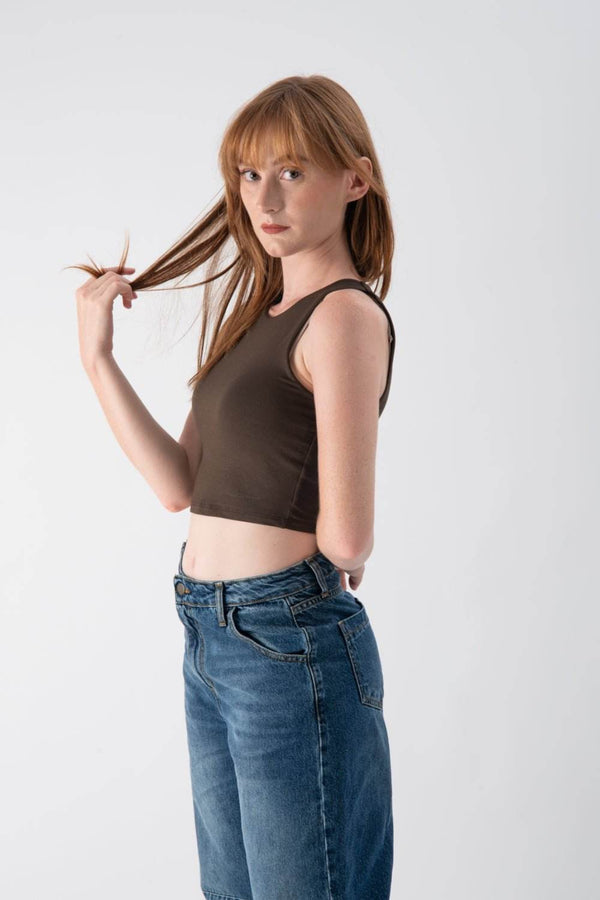 Top copped in viscosa - MND™