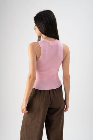 Top cropped a costine rosa - MND™
