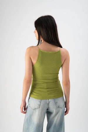 Top cropped a costine verde - MND™