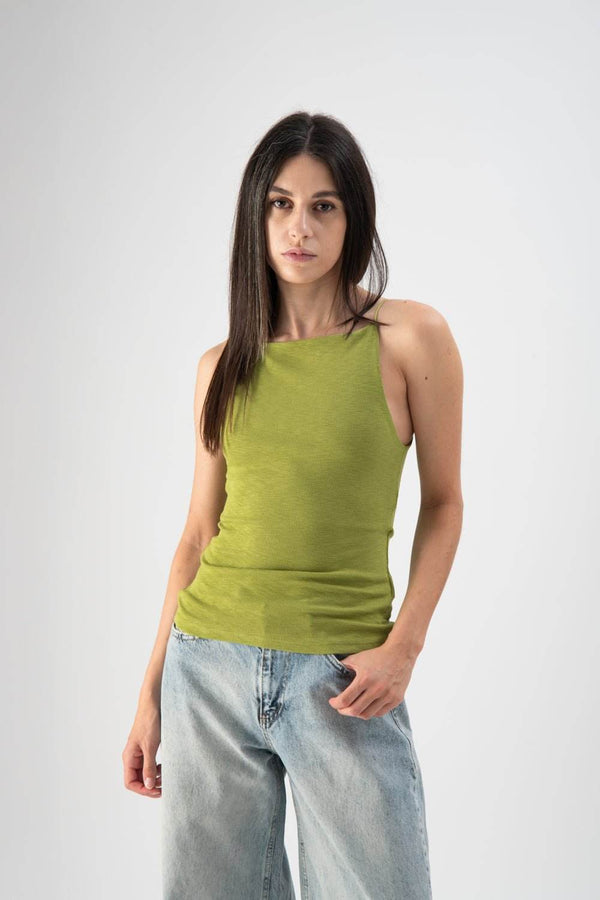 Top cropped a costine verde - MND™