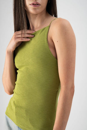 Top cropped a costine verde - MND™
