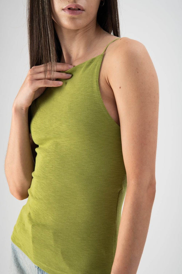 Top cropped a costine verde - MND™