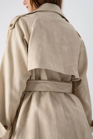 Trench corto a costine - MND™