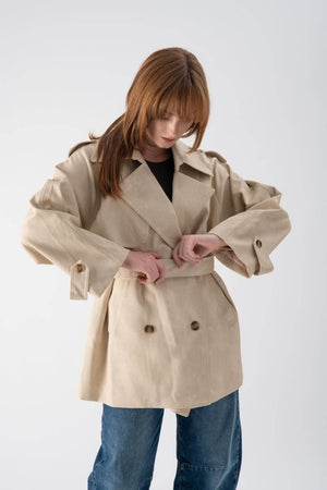 Trench corto a costine - MND™